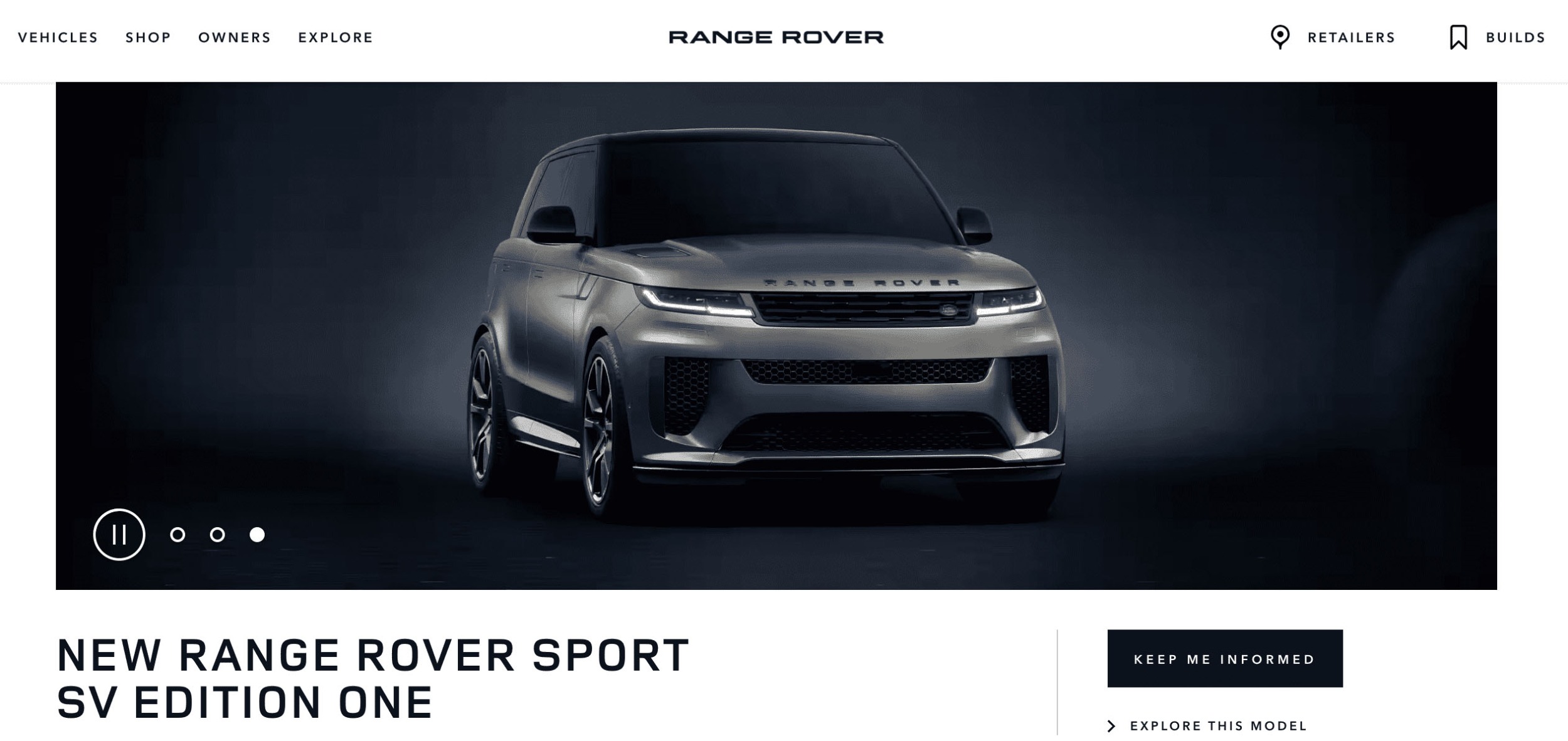 Land Rover Magento Website