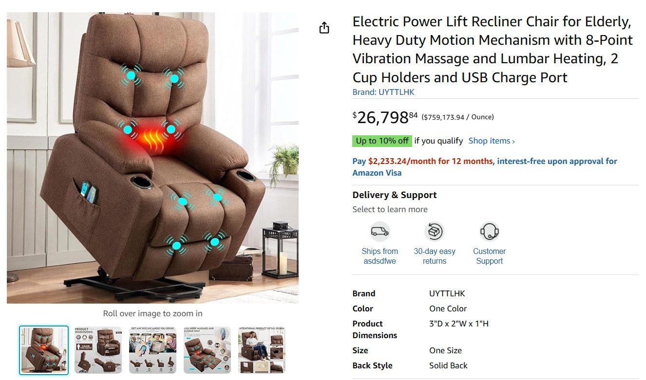 amazon's costliest items