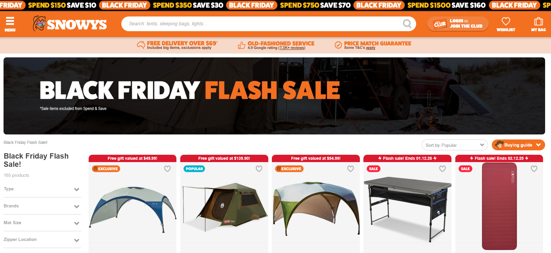 2. Flash sales / lightning deals throughout the day