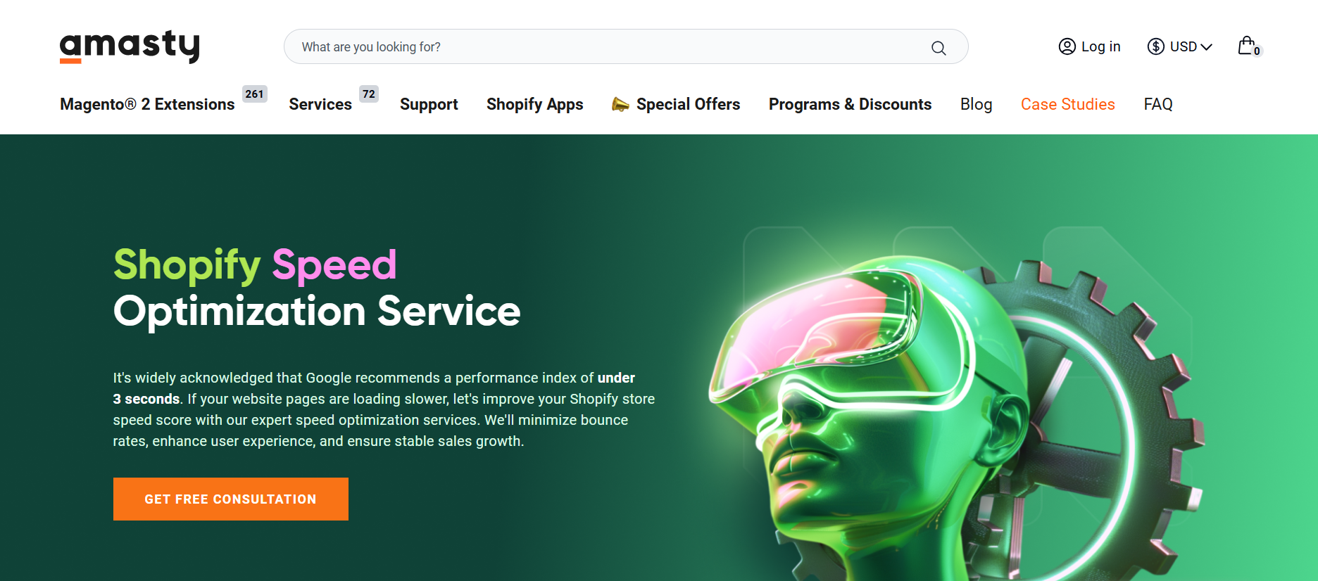 Amasty Shopify speed optimization service 