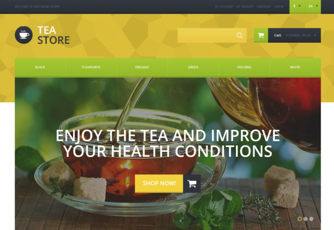 Natural Tee Online Store Magento Template