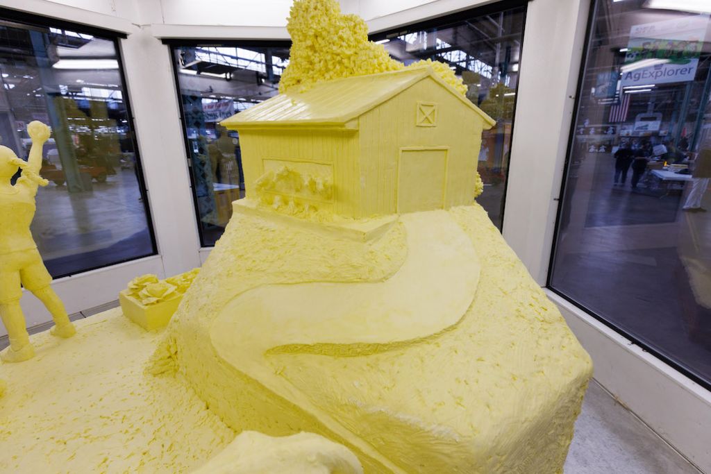 giant butter sculpture
