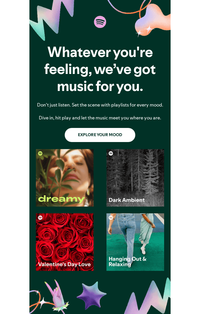 Spotify Product Recommendation Email