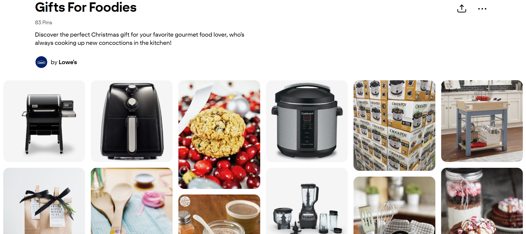 Gifts Pinterest board idea