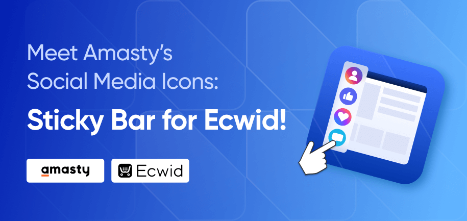 Sticky Social Media Icons Bar for Ecwid