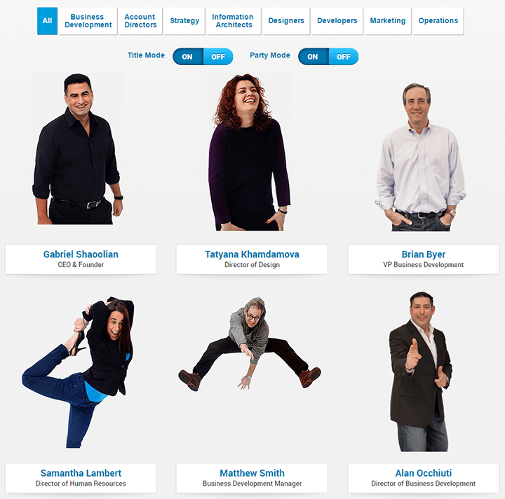 blue fountain meet the team page example blue fountain meet the team page