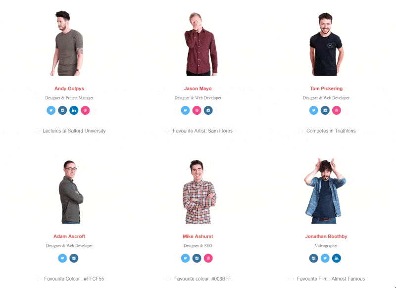 made by shape meet the team page example made by shape great team page