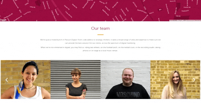 passion digital meet the team page example passion digital cool staff page