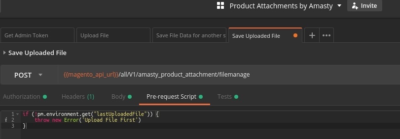 the help of a pre-request script in magento 2 the help of a pre-request script in magento