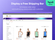 free shipping bar on category pages