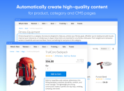 create content with ai for product category and cms pages