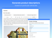 generate product descriptions based on particular attributes