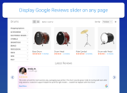 add google reviews slider