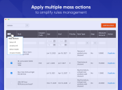 manage rules in bulk via mass actions
