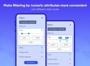 select suitable slider style to make filtering by numeric attributes comfier 
