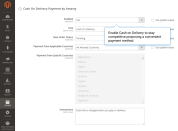 enable cash on delivery