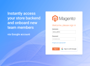 instantly access your store backend