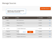 create multiple warehouses