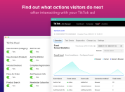 Learn more about actions visitors do after clicking  your TikTok ad
