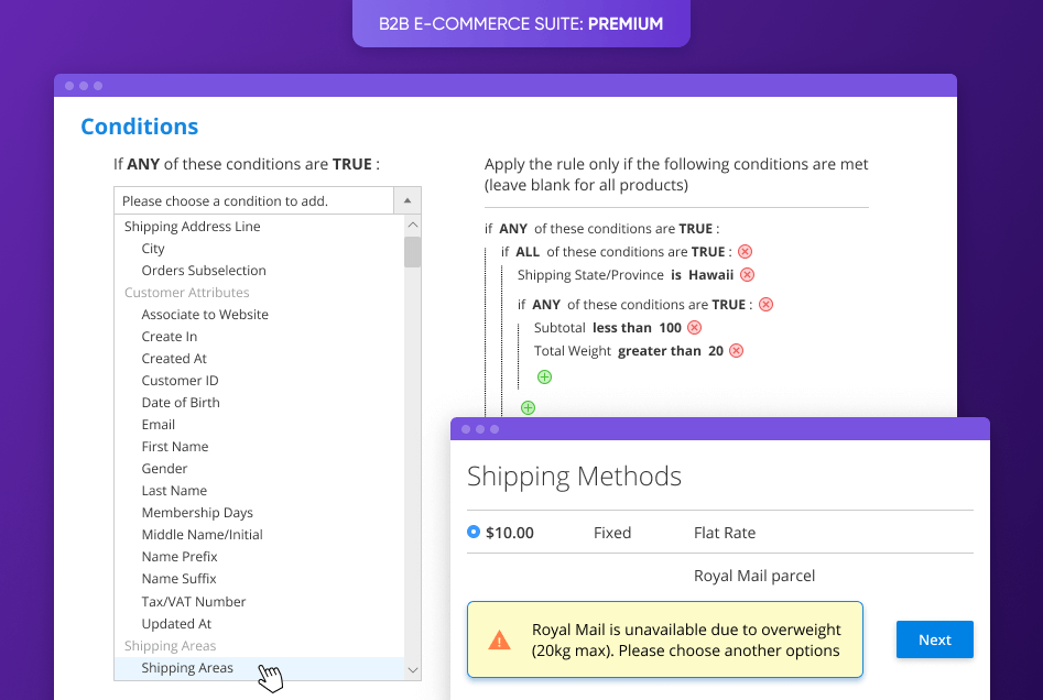 shipping restrictions