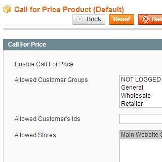 magento call for price extension