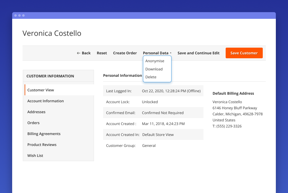 gdpr delete account requests in magento 2 extension gdpr delete account requests