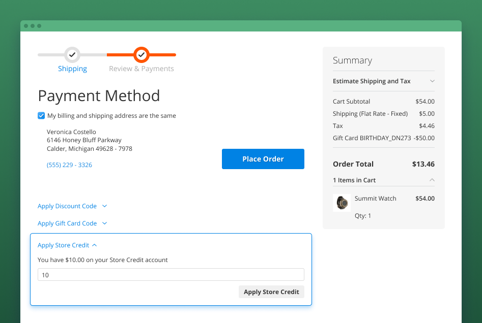gift card image magento 2 gift card image design