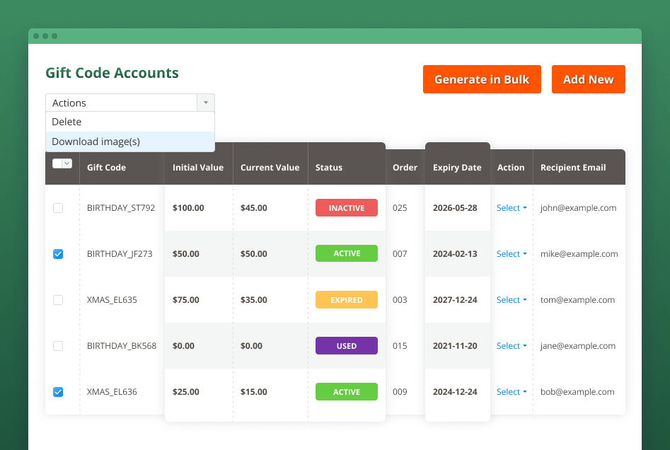 gift card accounts magento 2 gift card coupon accounts