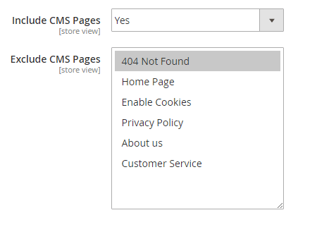 html-sitemap-m2-exclude-pages