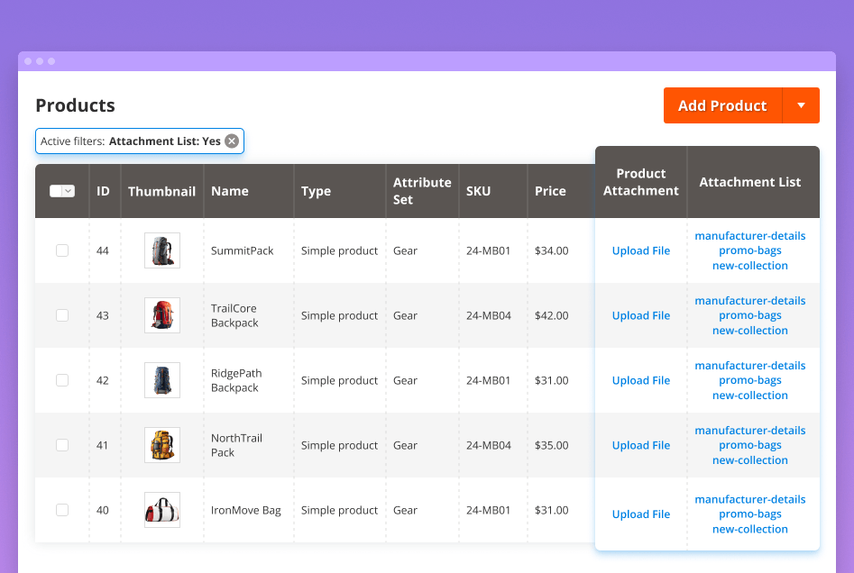magento 2 file attachments