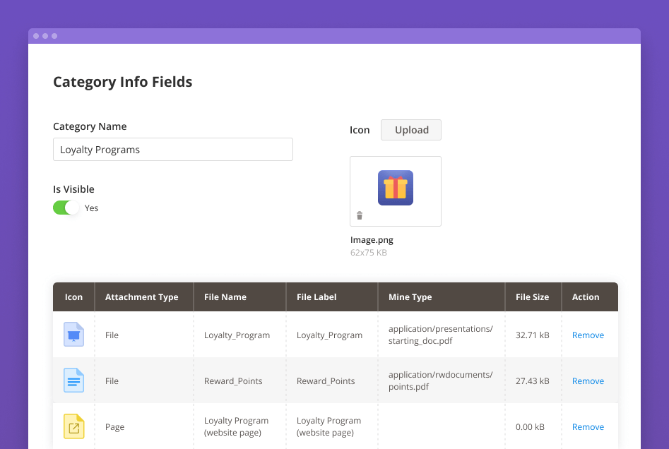 group customization magento 2 attachment category