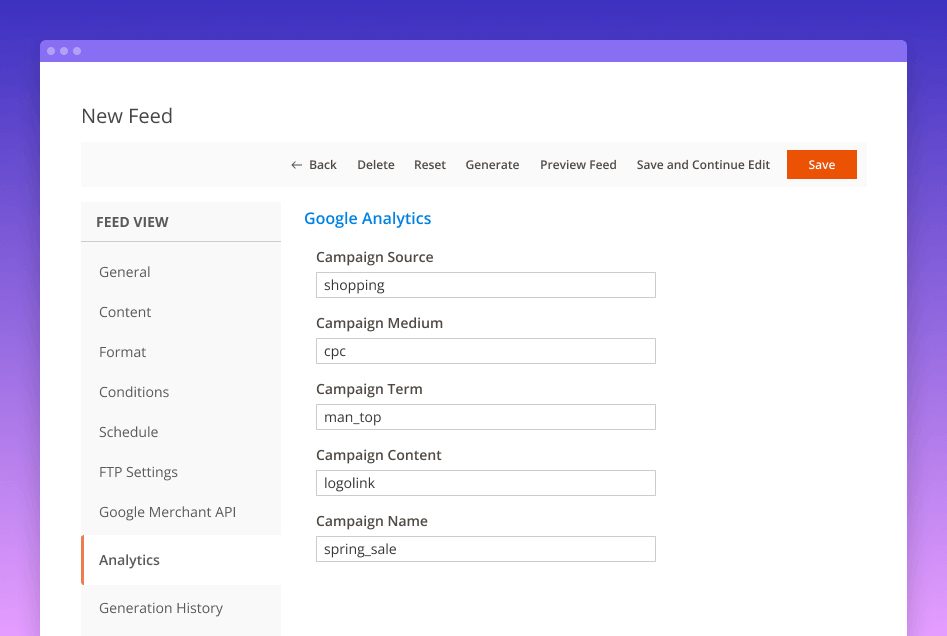 description-custom-feed-analytics