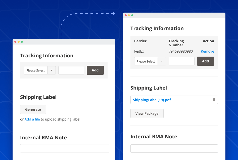 rma shipping labels magento 2 rma labels