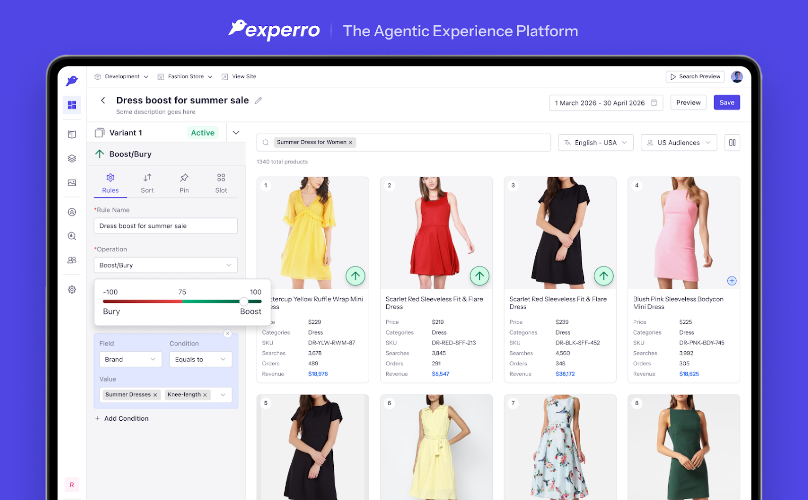 13. Experro - Gen AI Merchandising For Faster Results