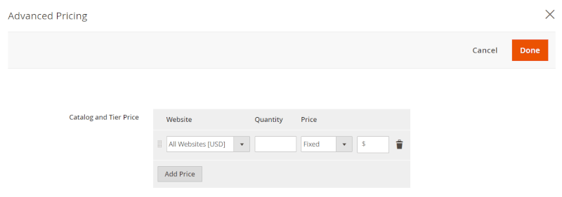 magento 2 shared catalog tier price
